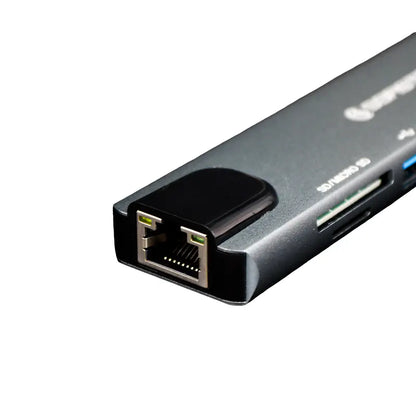 Dock de Expansión Sofistek SK-HUB8 8 en 1 USB-C HDMI 4K Ethernet PD 100W