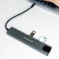 Dock de Expansión Sofistek SK-HUB8 8 en 1 USB-C HDMI 4K Ethernet PD 100W