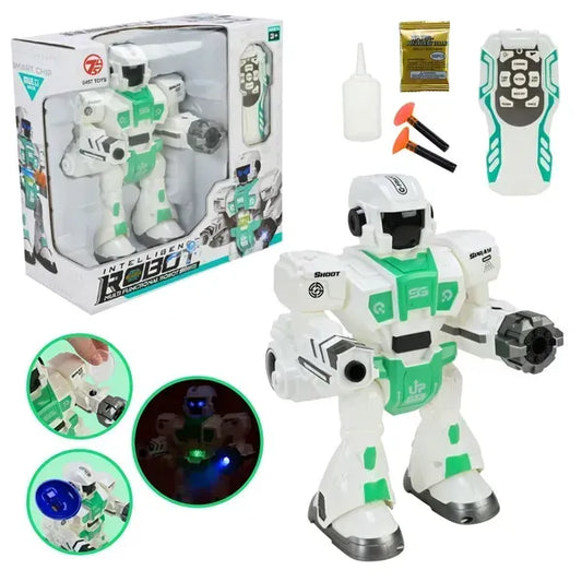 Robot de Batalla RC con Lanzador de Hidrogel + Vapor Realista