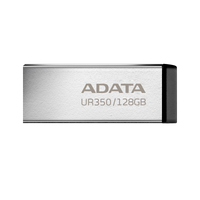 Memoria USB ADATA UR350 128GB negra frontal