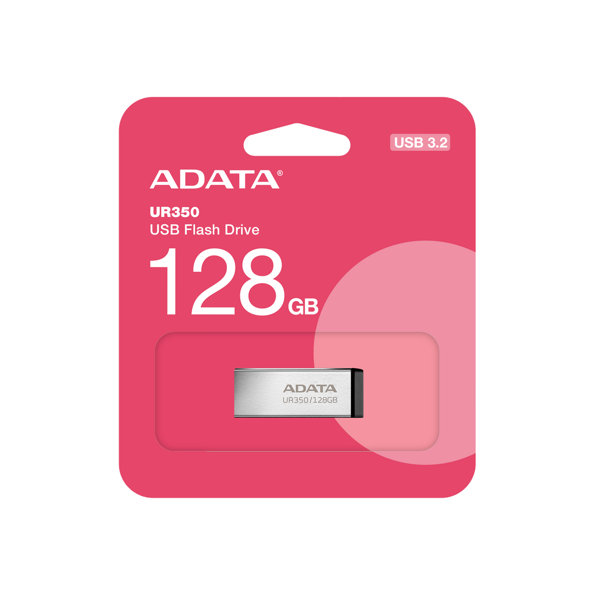Memoria USB ADATA UR350 128GB negra empaque