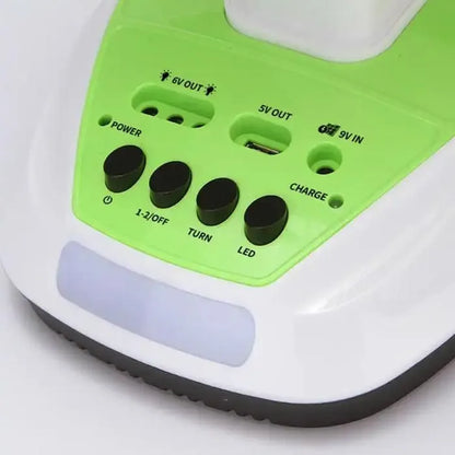 Ventilador Recargable Solar con LED y USB