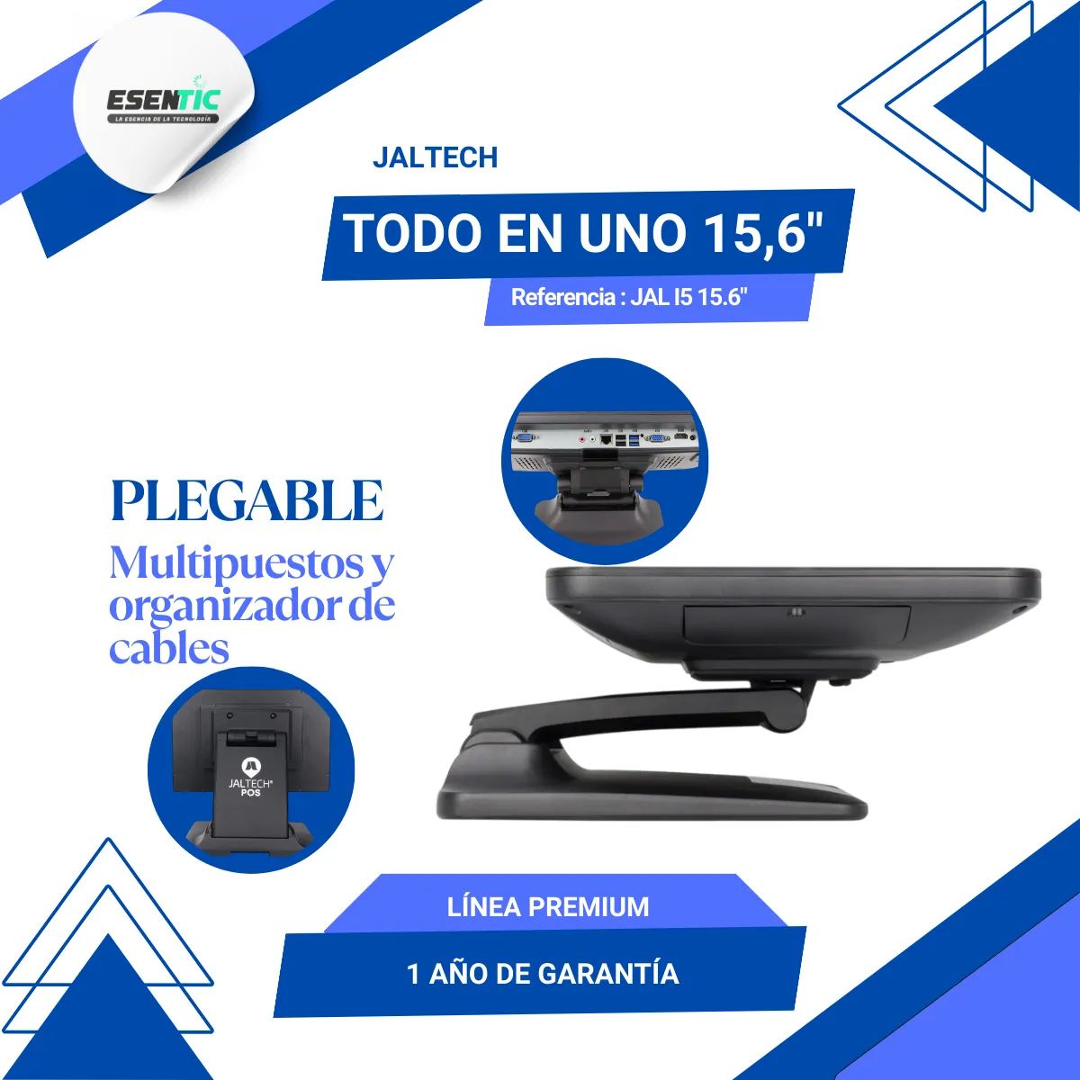 Todo en uno POS Jaltech JAL I5 15.6 vista adicional