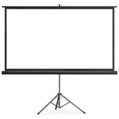 Telón para Proyector 72 Pulgadas (1.60 x 90cm) Portátil + Trípode