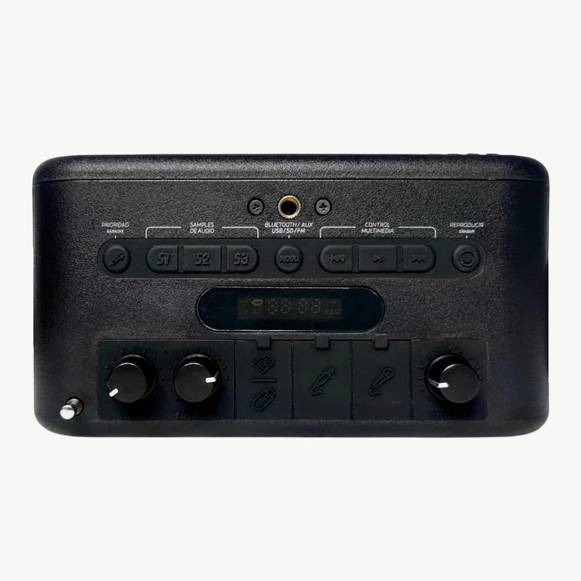 Parlante Portátil Niatec Con Micrófono Inalámbrico UHF Bluetooth Recargable