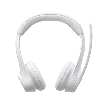 Diadema Logitech Zone 300 blanca vista lateral