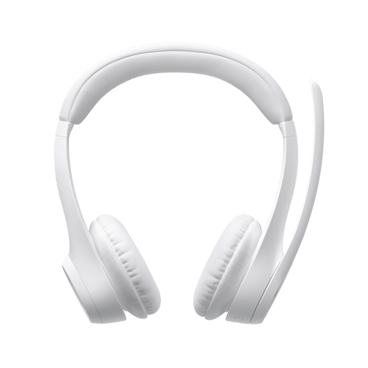 Diadema Logitech Zone 300 blanca vista lateral