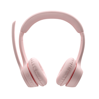 Diadema Logitech Zone 300 rosada micrófono
