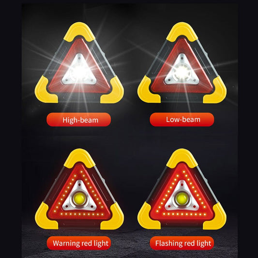 Reflector Led triangular portátil, lámpara de trabajo de reparación de coche Solar + Envio Gratis