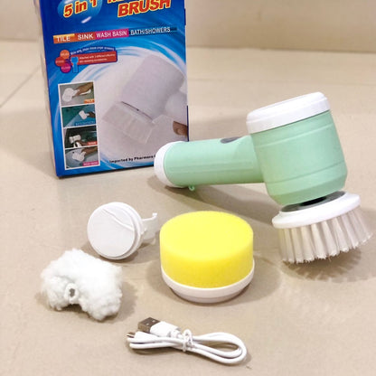 Cepillo De Limpieza Eléctrico 5 En 1 Magic Brush + Envío Gratis 