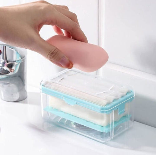 Jabonera Multifuncional De Rodillo Para Baño + Envio Gratis