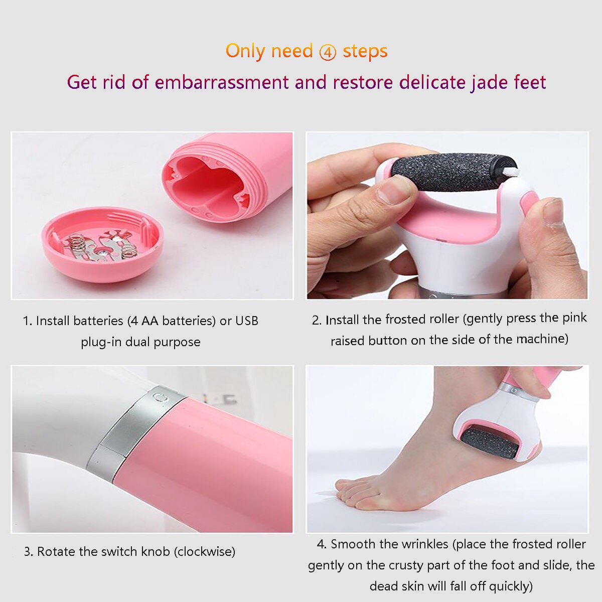 Removedor De Callos Eléctrico Ubs Exfoliadora + Envío Gratis