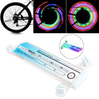 Luz LED brillante para rueda de bicicleta, luces resistentes al agua 