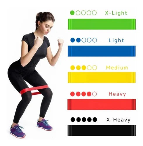 Kit de 5 bandas elásticas