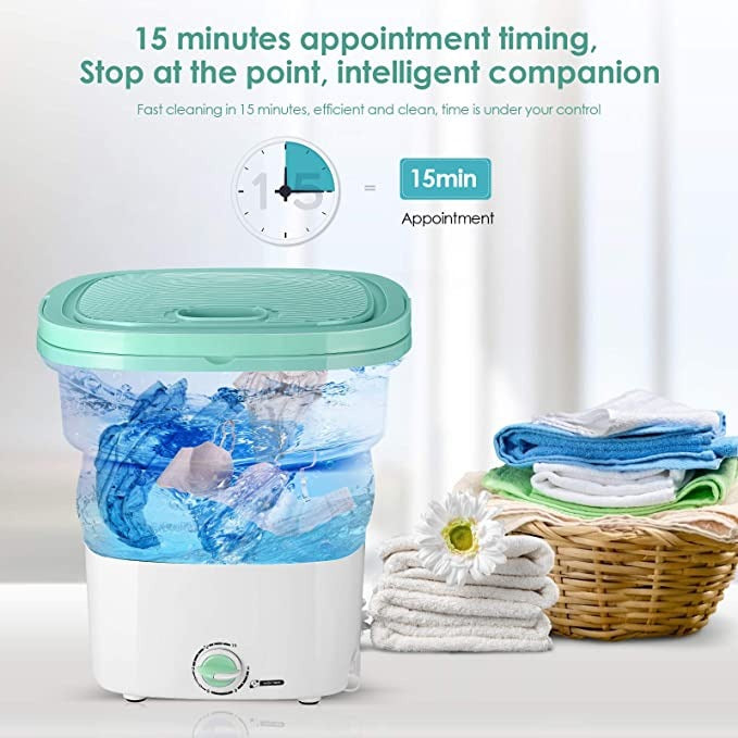 Mini Lavadora Portátil Pequeña Plegable 2 kilos 