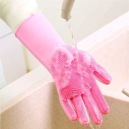 Guantes De Silicona Para Lavar Platos 